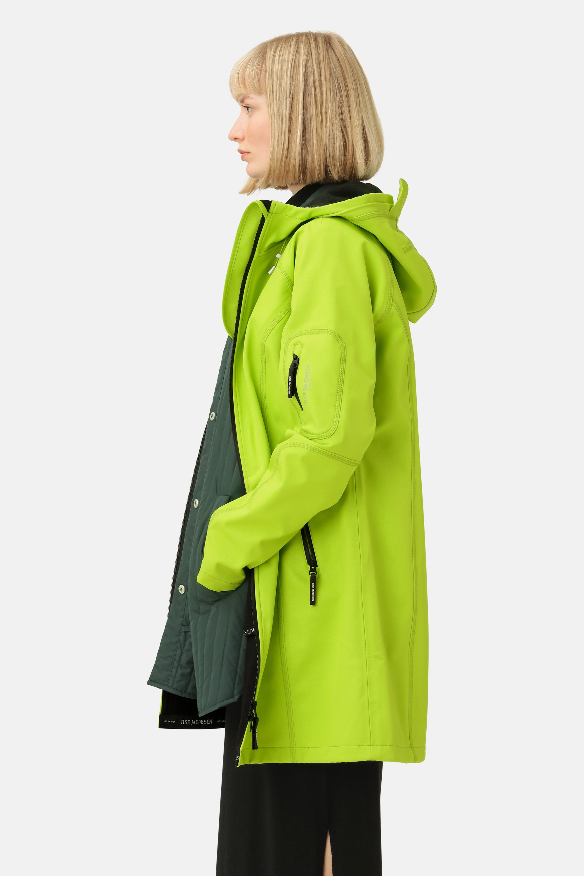 Softshell Regenmantel - Lime Green